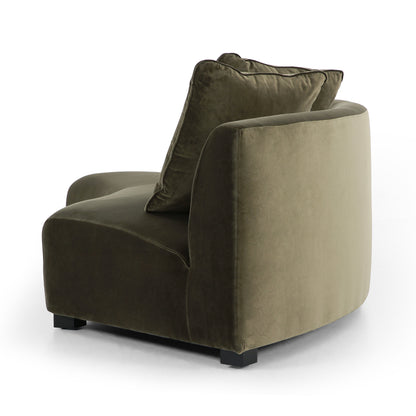 Surrey Olive close up angled back view