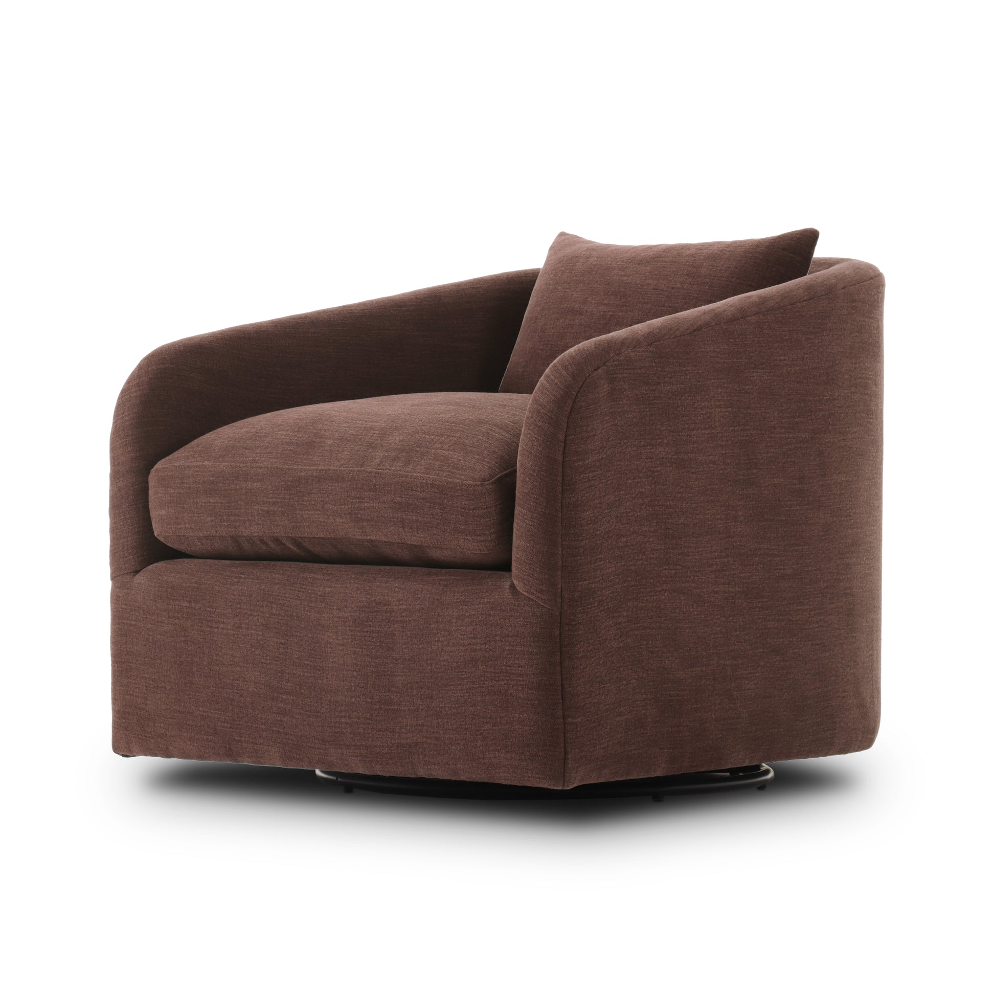 Harris Swivel Chair in Laughlin Plum