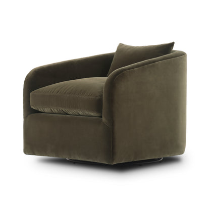 Harris Swivel Chair in Surrey Olive