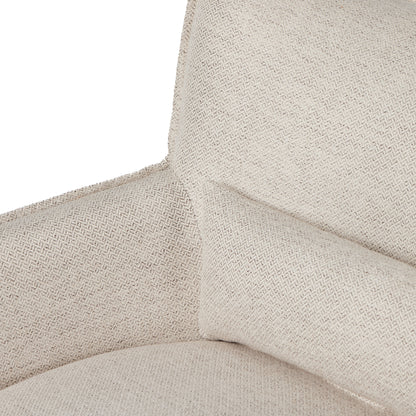 Kimberly Swivel Chair close up of armrest and chair back view