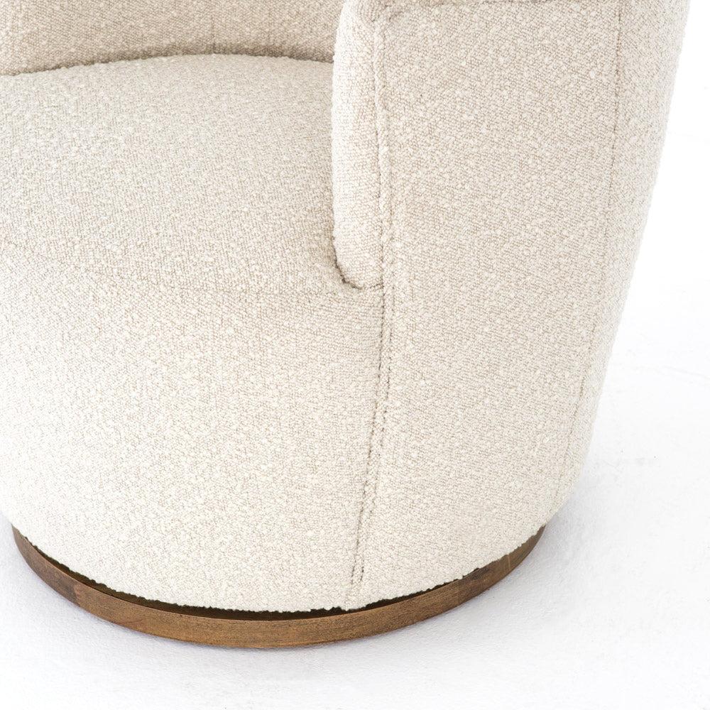 Knoll Natural Rose Swivel Chair seat close up