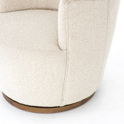 Knoll Natural Rose Swivel Chair seat close up