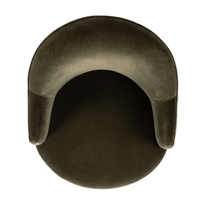 Surrey Olive top of chair view