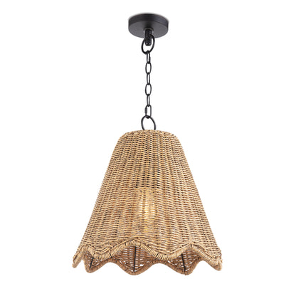 Small Annabeth Pendant shown with light on