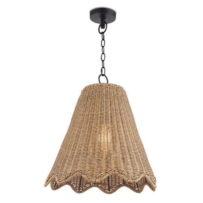 Large Annabeth Pendant shown with light on