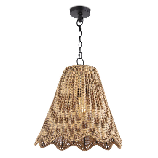 Large Annabeth Pendant shown with light on