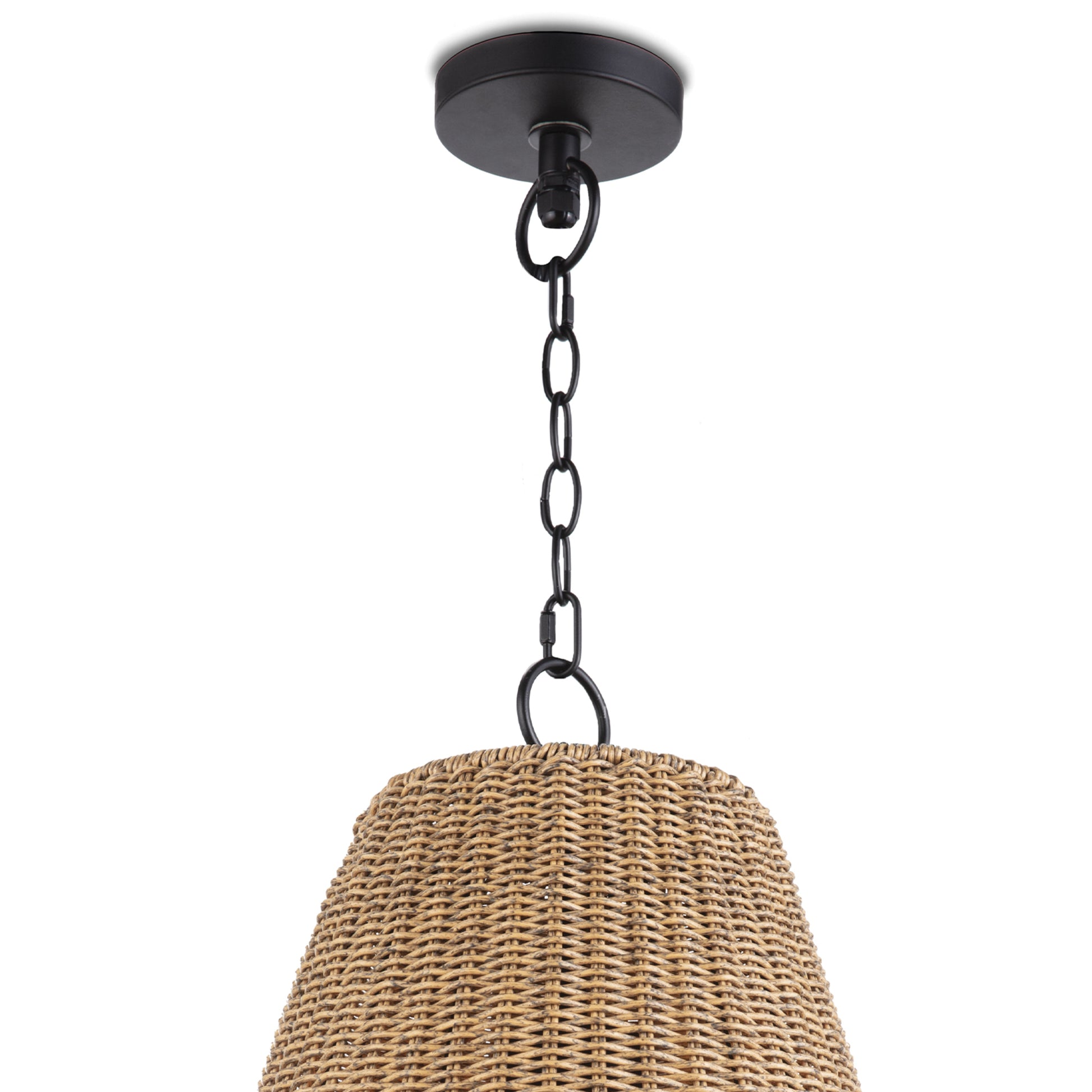 Large Annabeth Pendant chain and shade up close