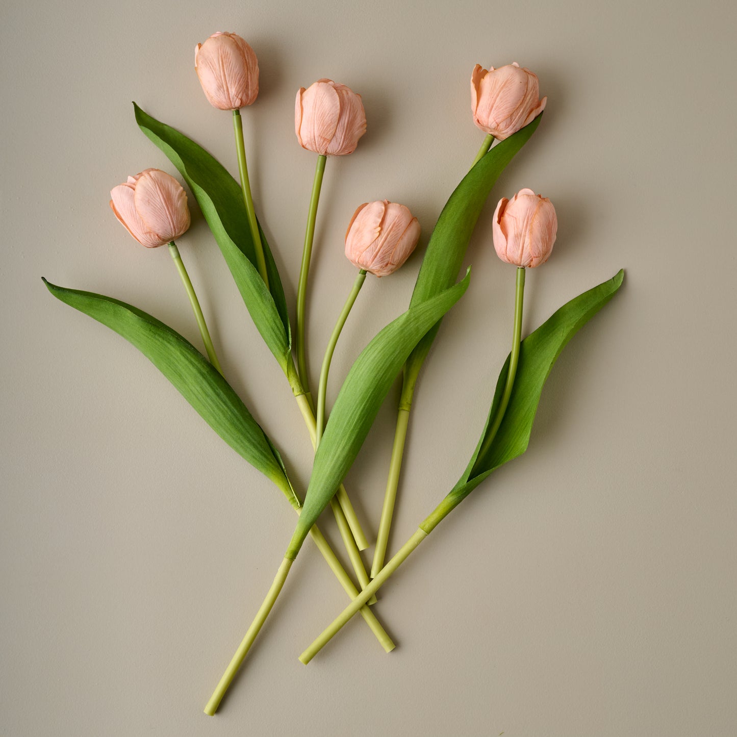 Real Touch Tulip Bundle (Peach) sprinkled separately