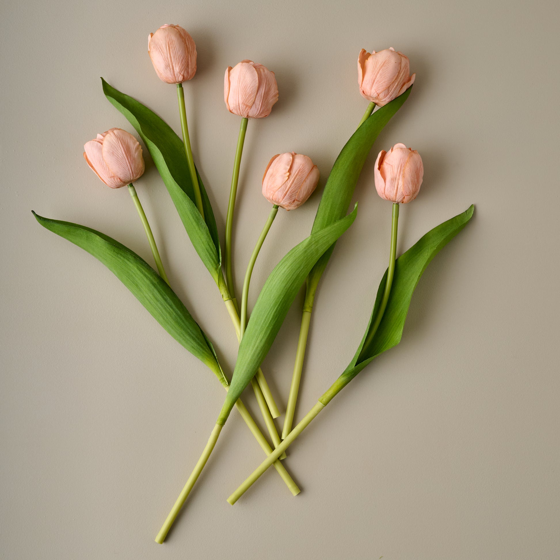 Real Touch Tulip Bundle (Peach) sprinkled separately
