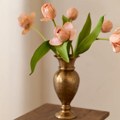 Anna Vase Peach Tulip Pairing