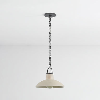 Justine Pendant in Distressed Bronze with Ceramic Crackle