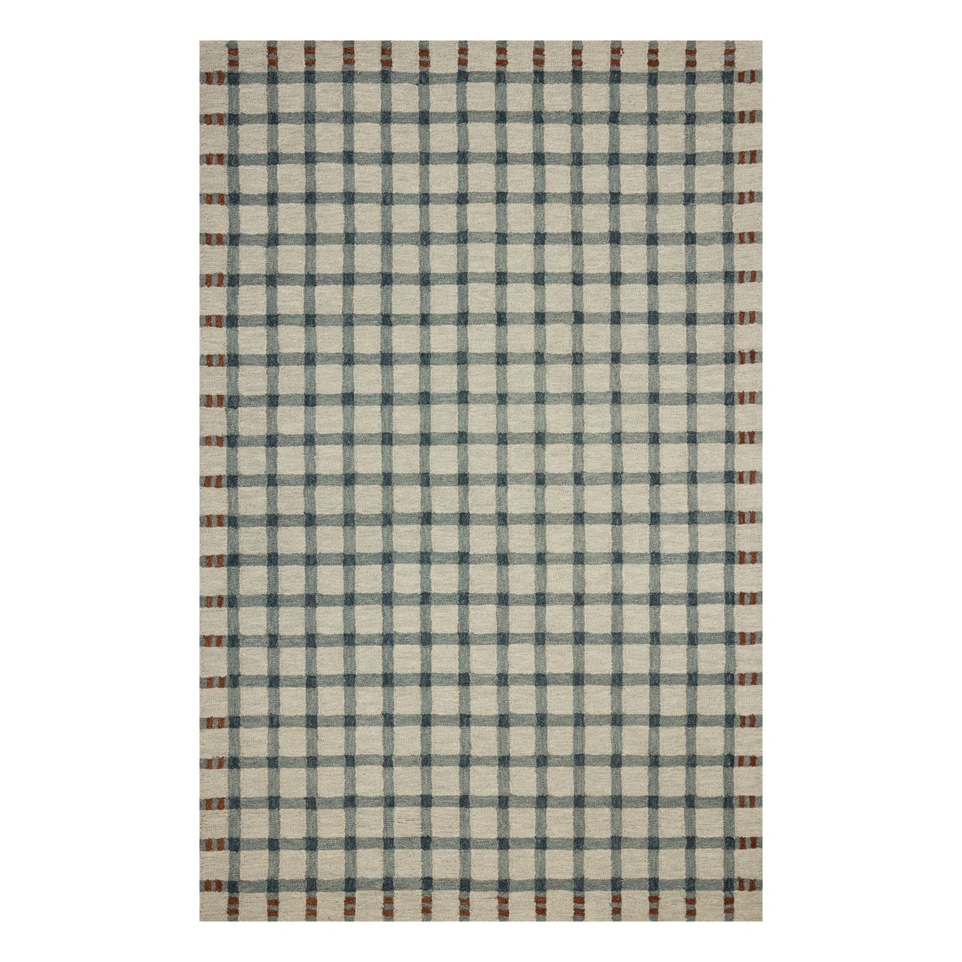Waylon Spa Brick Rug - 3'-6" x 5'-6"