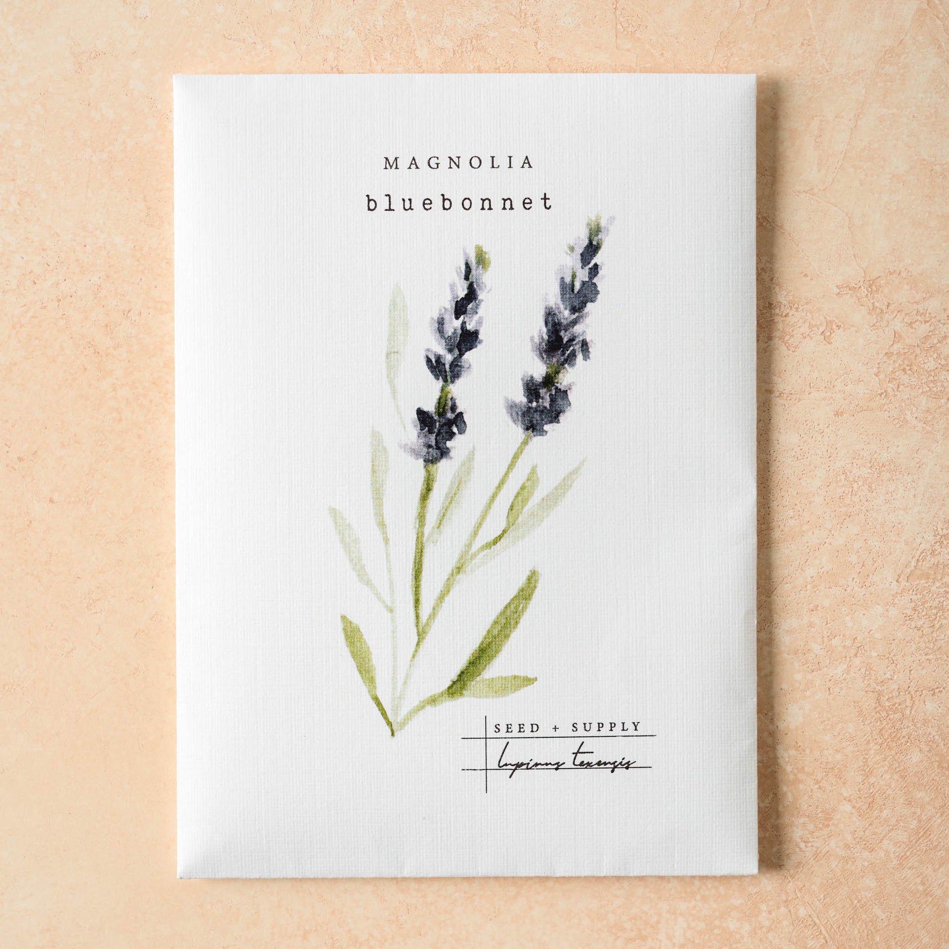 Watercolor Magnolia Seeds bluebonnet