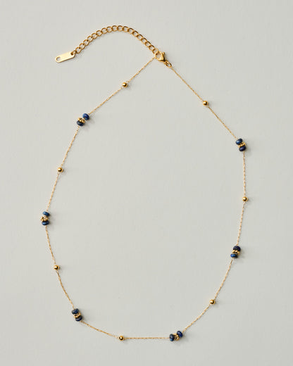 Dainty Natural Stone Beaded Necklace