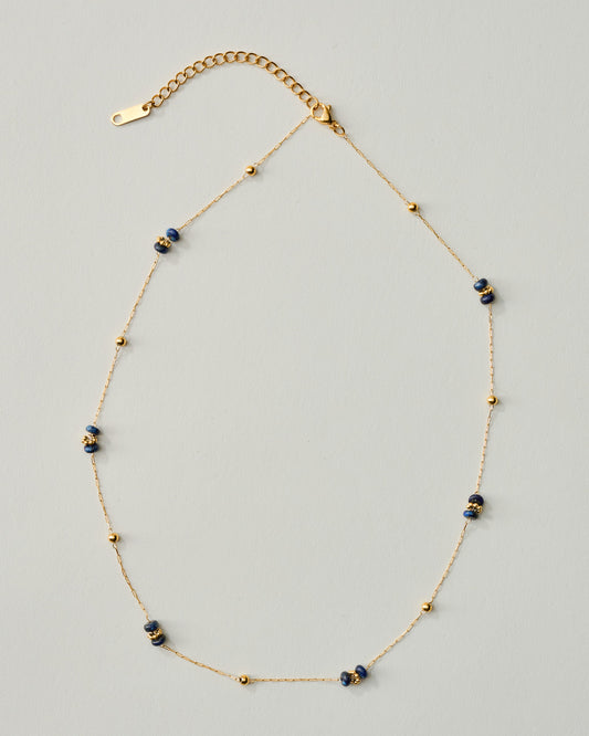 Dainty Natural Stone Beaded Necklace