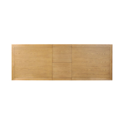 Piper Extension Dining Table in Fawn Oak from above