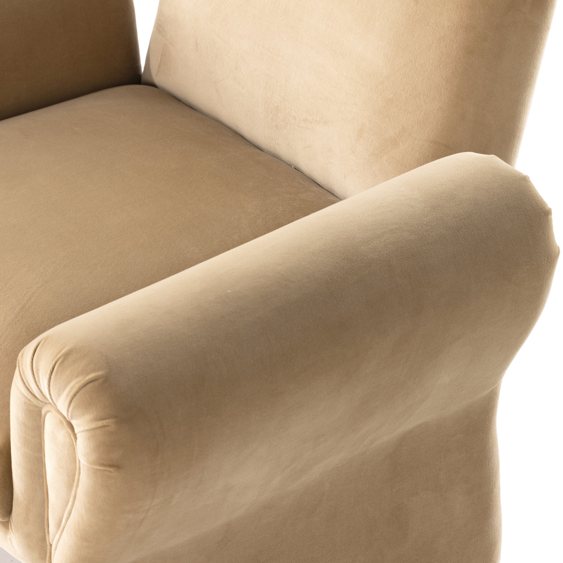 Iris Chair seat and arm up close
