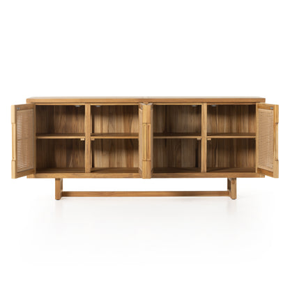 Pascal Outdoor Sideboard doors open