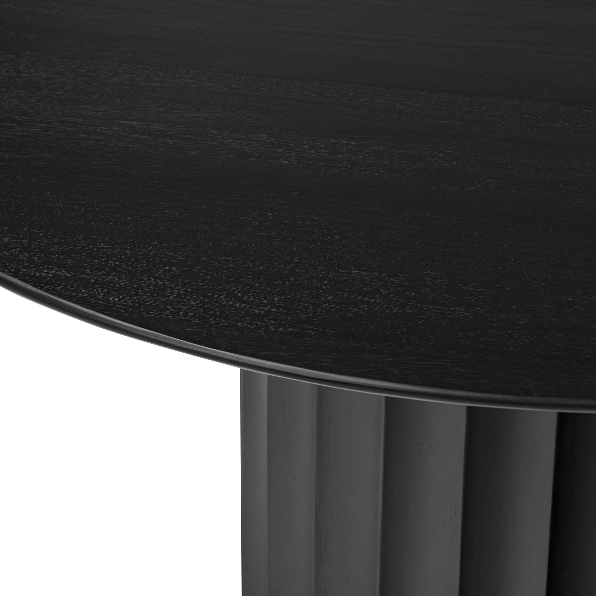 Lillian Dining Table in brushed ebony close up