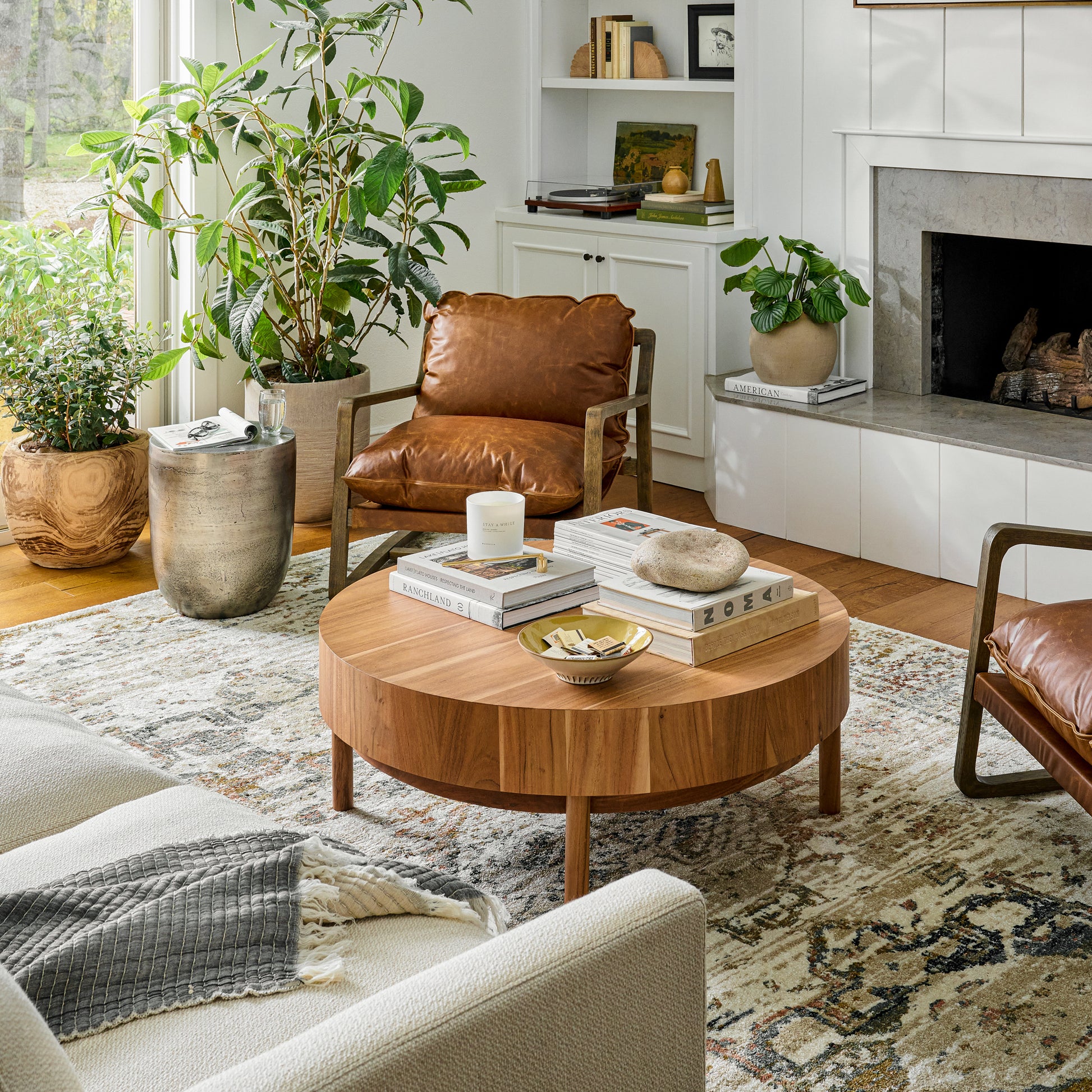 James Ivory Multi Rug in a living room