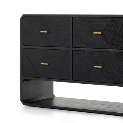 Dawn 6 Drawer Dresser in Black Ash 