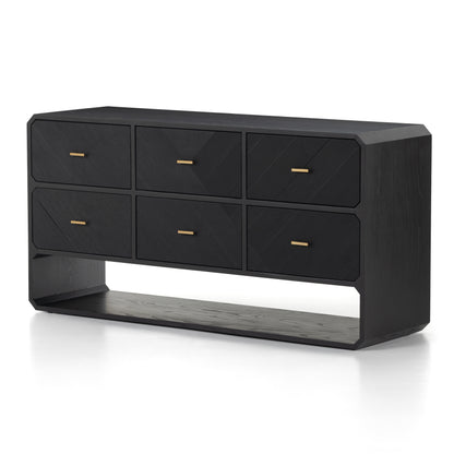 Dawn 6 Drawer Dresser in Black Ash