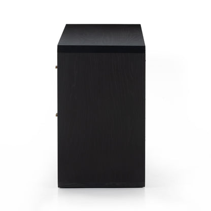 Dawn 6 Drawer Dresser in Black Ash sideview