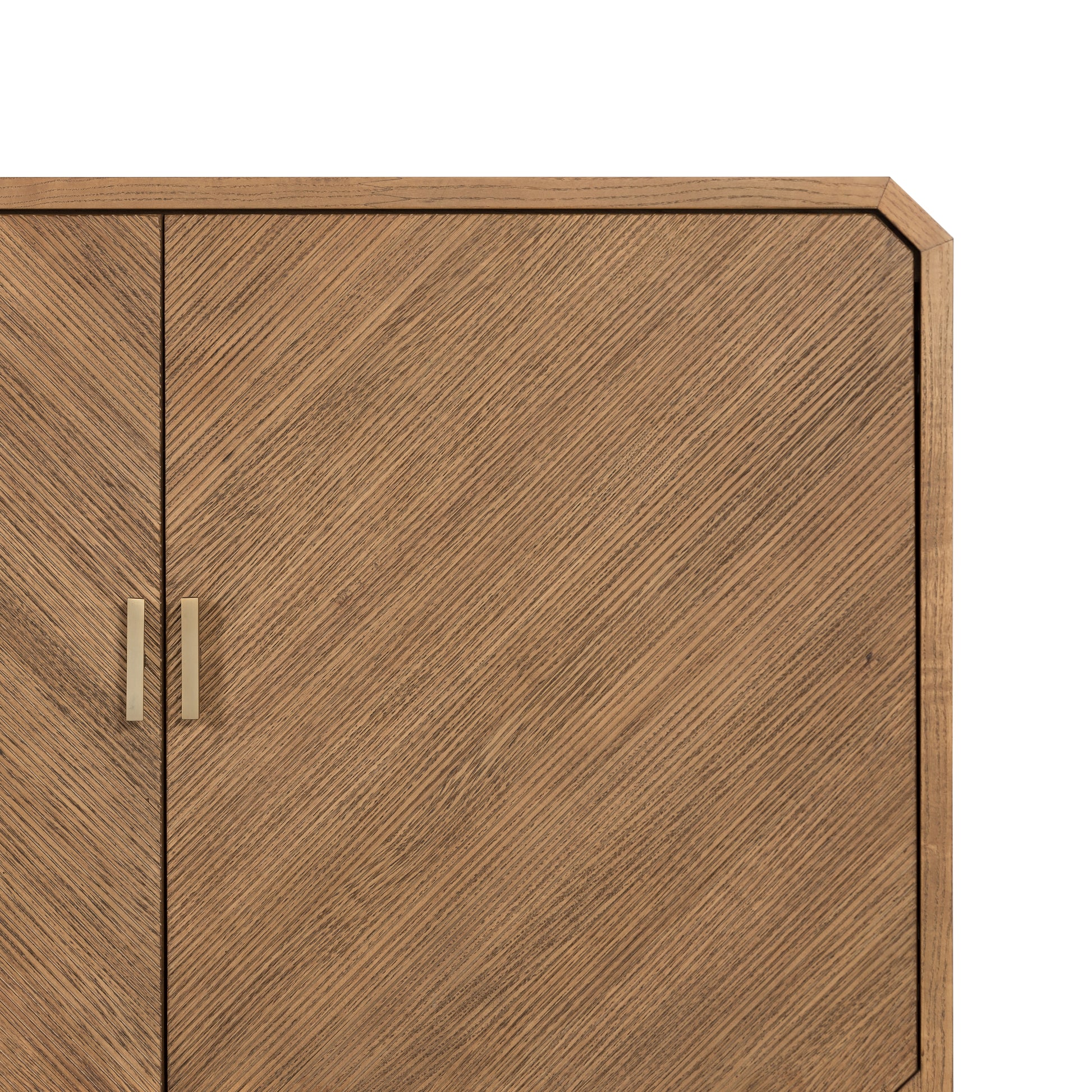 Dawn Sideboard in Natural Ash cabinet front corner