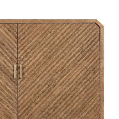Dawn Sideboard in Natural Ash cabinet front corner