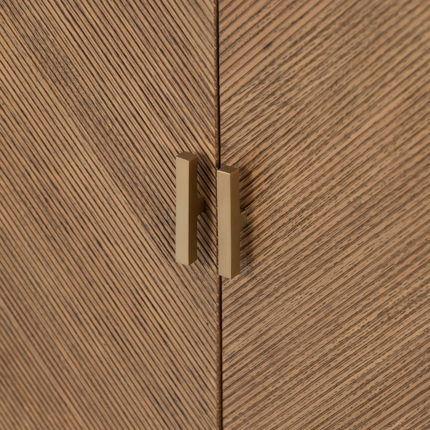 Dawn Sideboard in Natural Ash hardware up close