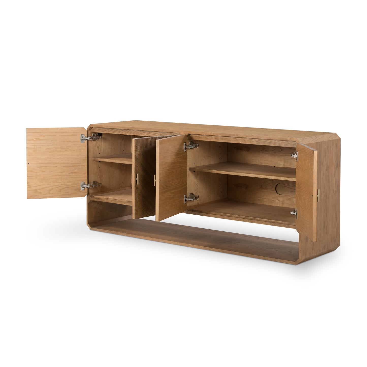 Dawn Sideboard in Natural Ash shown with doors open