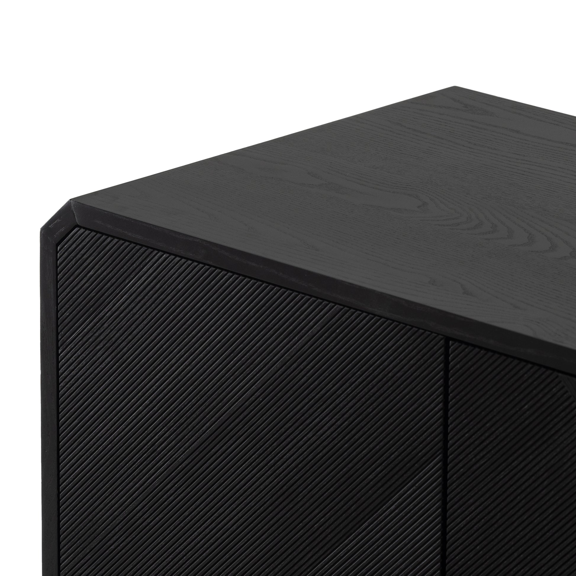 Dawn Sideboard in Black Ash corner