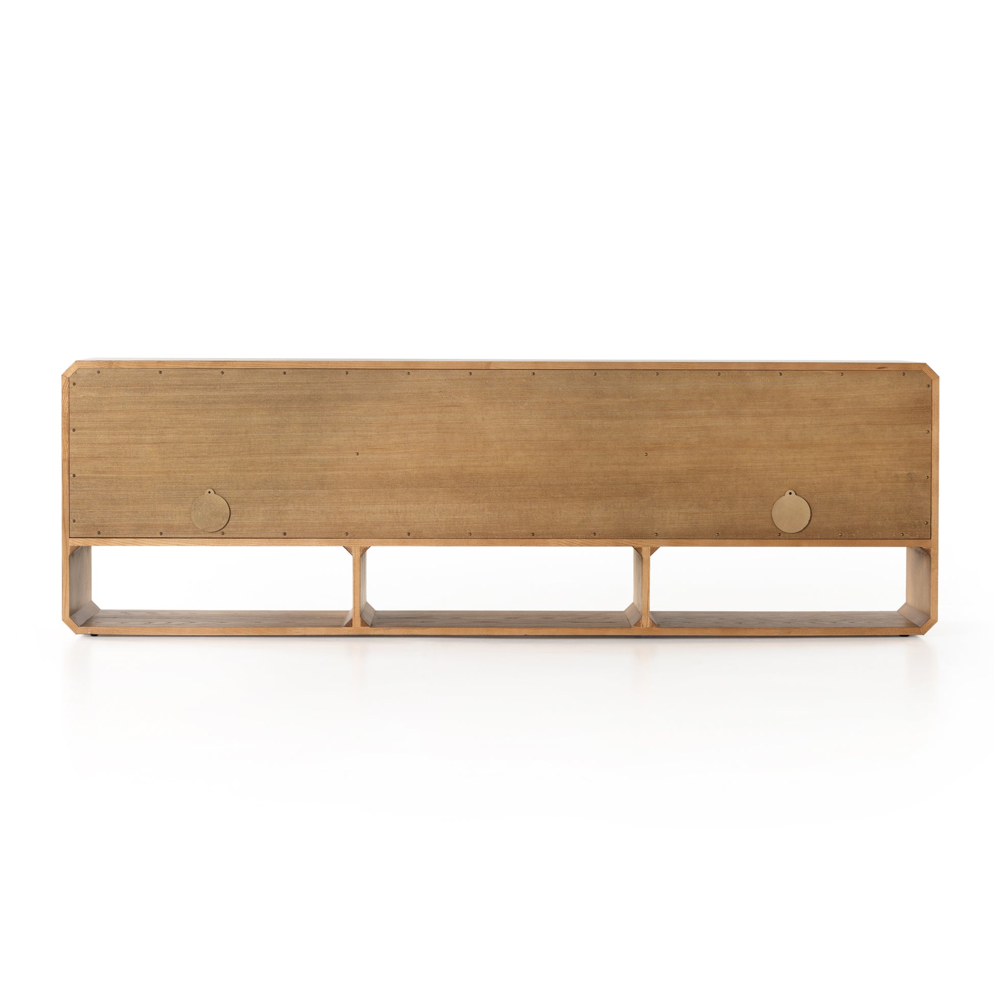 Dawn Media Console in Natural Ash backview