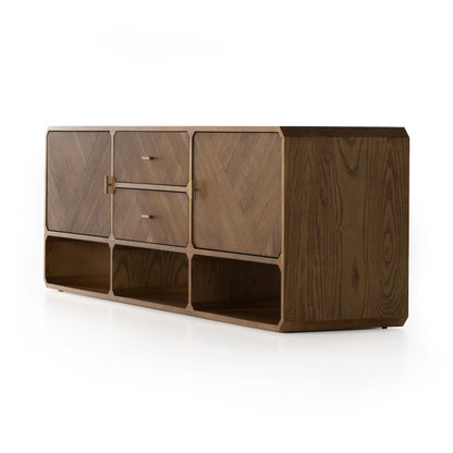 Dawn Media Console in Natural Ash