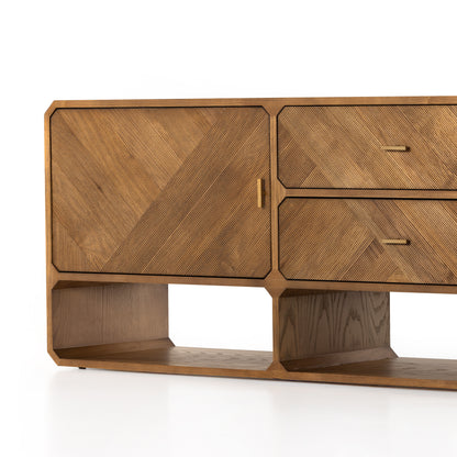 Dawn Media Console in Natural Ash