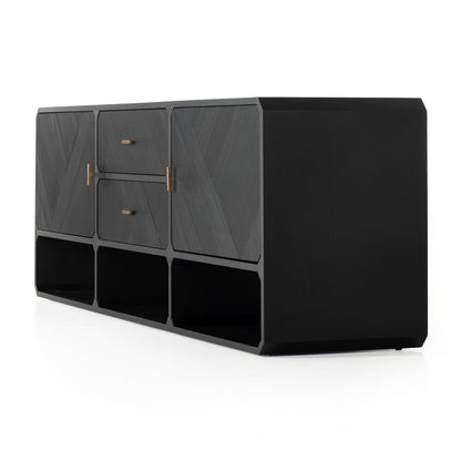 Dawn Media Console in Black ash