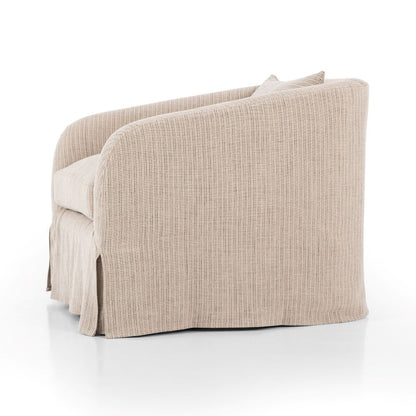 Harris Slipcovered Swivel Chair