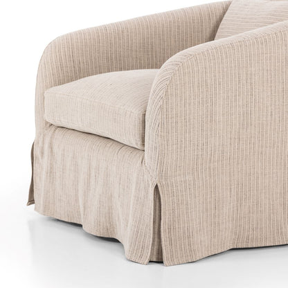 Harris Slipcovered Swivel Chair