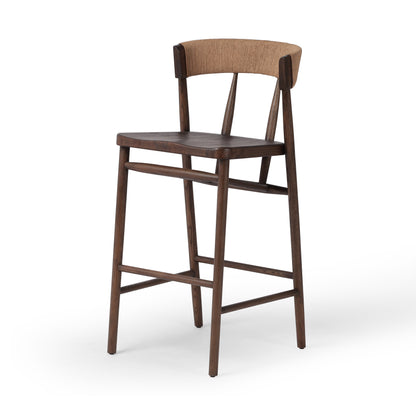 Carter Bar Stool in Drifted Oak