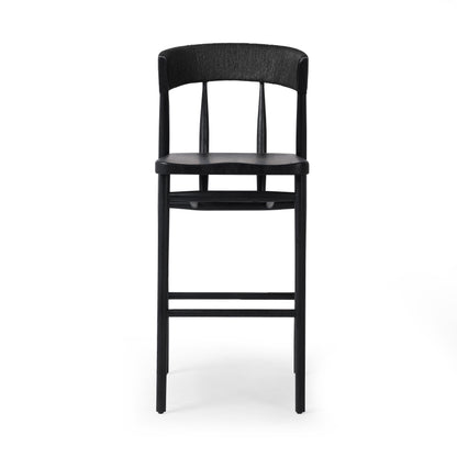 Carter Bar Stool in Black Oak