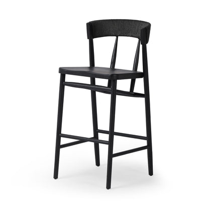 Carter Bar Stool in Black Oak