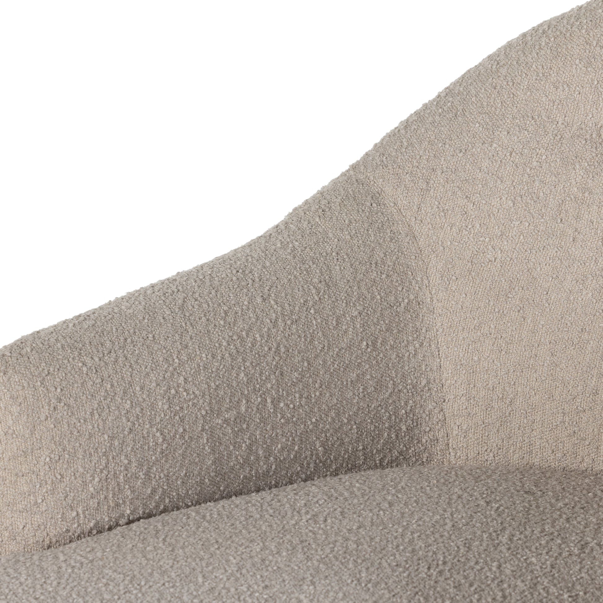 Marley Chaise in Sand Color arm up close