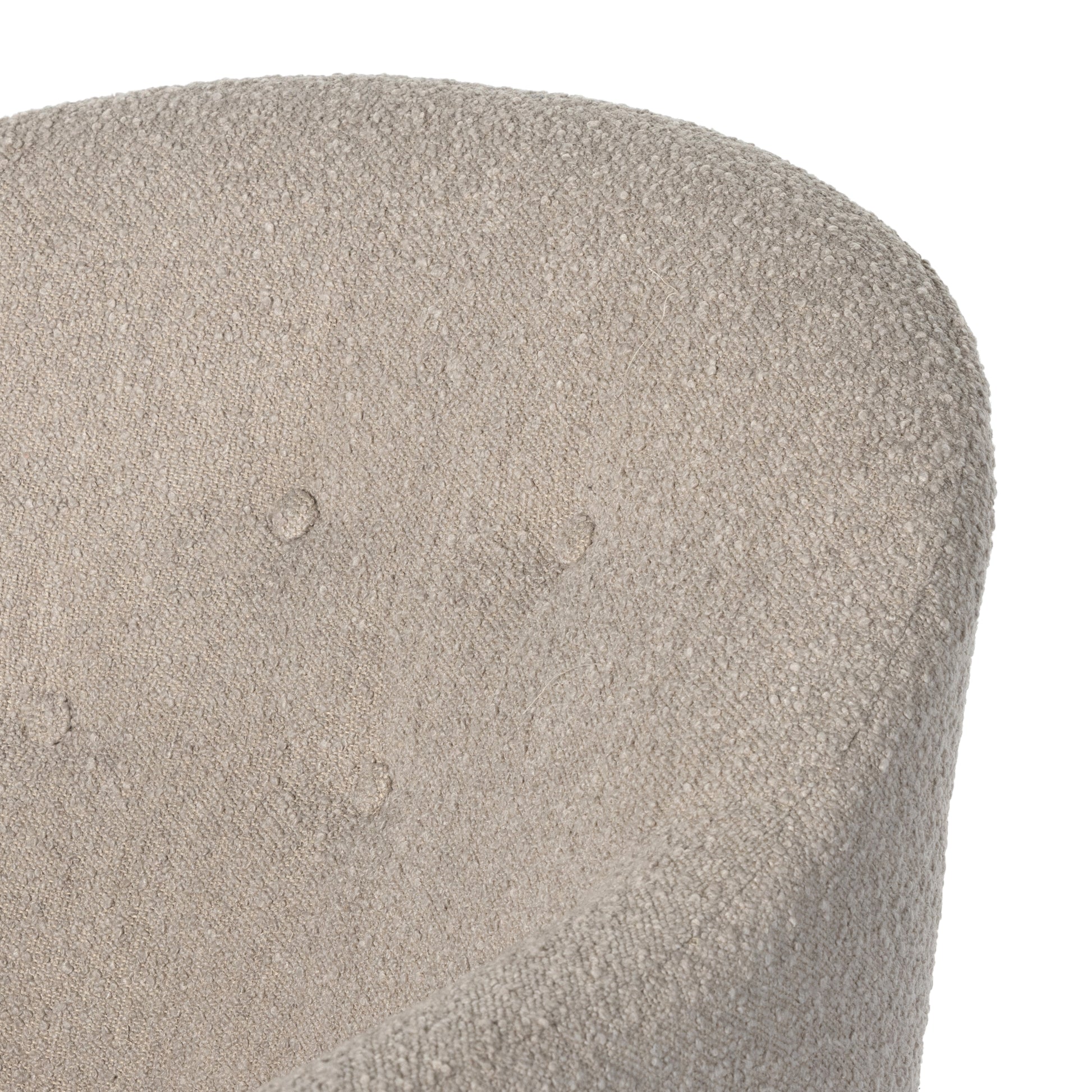 Marley Chaise in Sand Color back up close