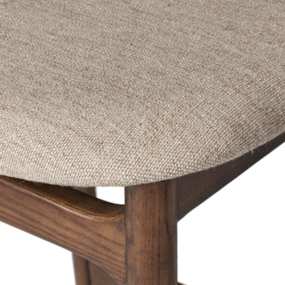 Brandon Bar Stool in Wheat seat up close