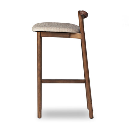 Brandon Bar Stool in Wheat sideview