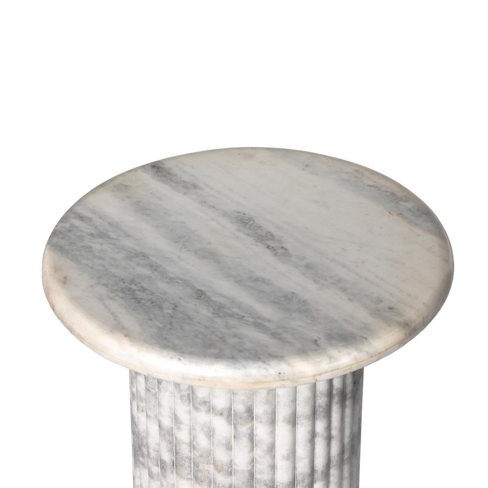 Deco Marble End Table top view angle