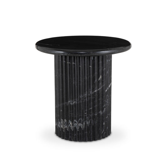 Deco Marble End Table - Black Marble