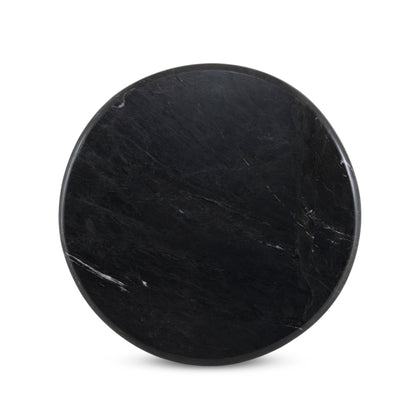 Deco Marble End Table - Black Marble top