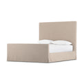 Sabine Slipcover Bed in Savoy Parchment angled view