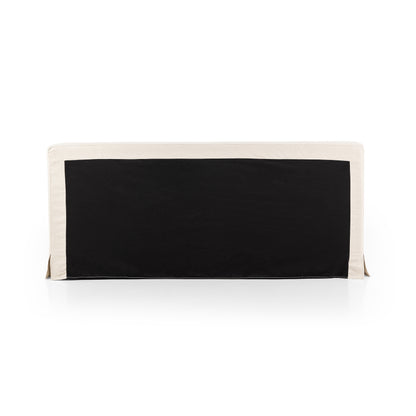 natural Carrie Slipcover Bed back